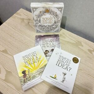 Kobi Yamada Lot of 3 Hardcover Books + Slipcover Case – Idea, Problem, Chance